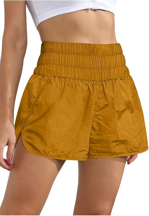 BOOSOULY Athletic Shorts for Women High Waist Quick Dry Layer Workout GMY Running Sport Shorts | Amazon (US)