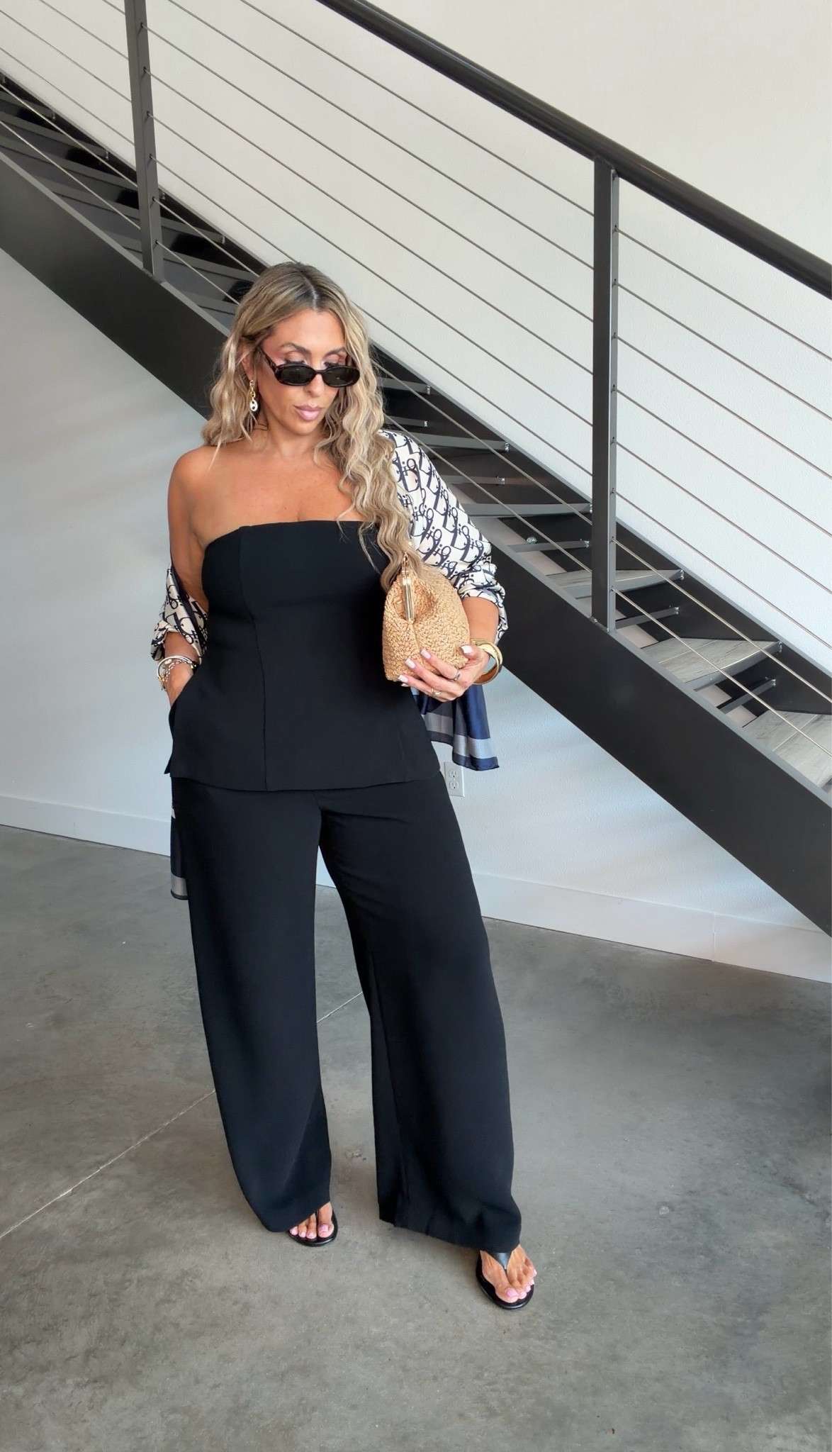 Tummy and Arm Friendy Outfit 

top size L (zippers on side to give a flattering look)
pants 12L (stretch in pants) 
outfit also avail in green 

The jewelry is from KC Chic. It is linked and I have a 40% off code: Christine.

#LTKootd