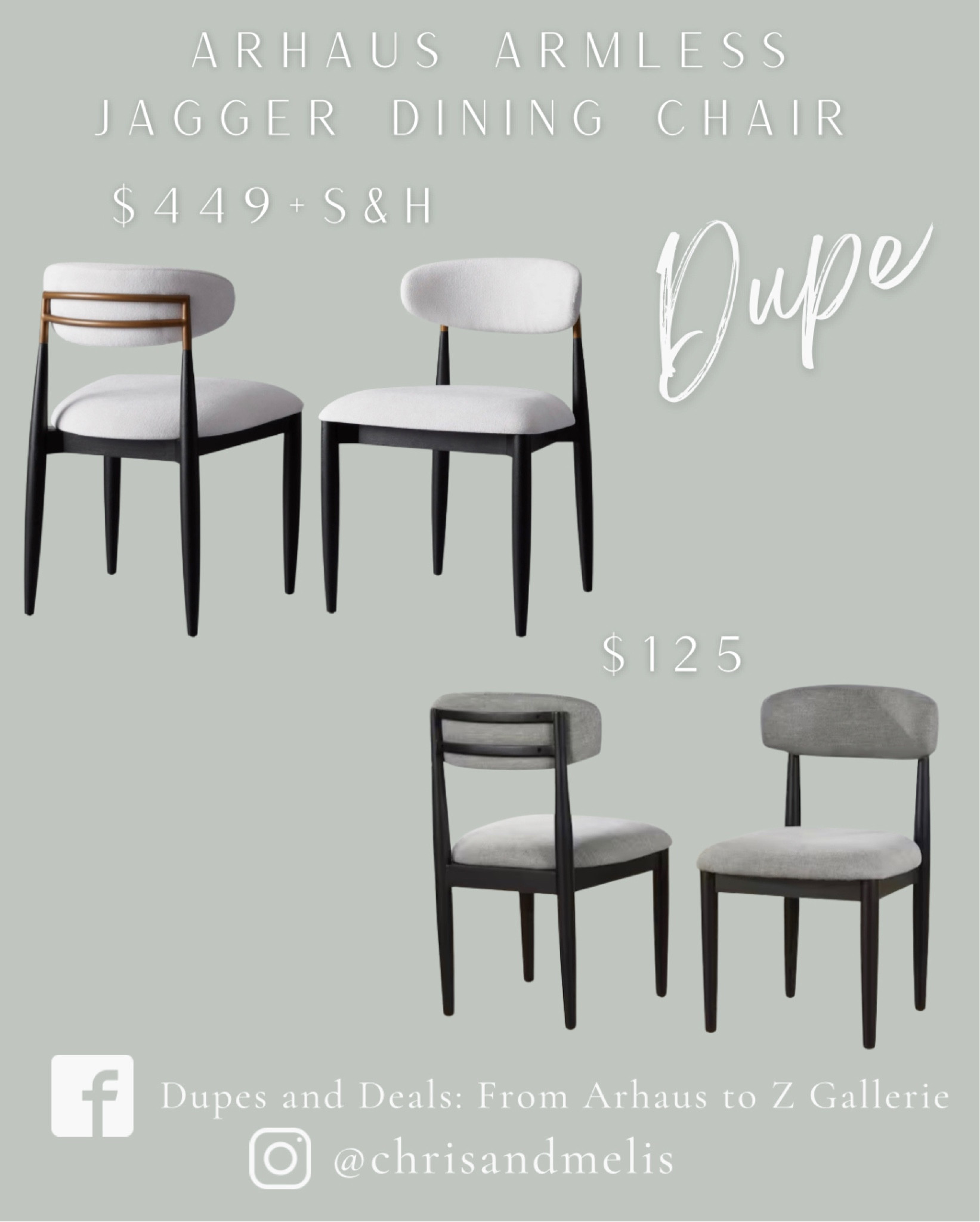 Finally an Arhaus Side Chair / armless dining chair dupe! Best part is they are only $125 each!!

#LTKSaleAlert #LTKHome