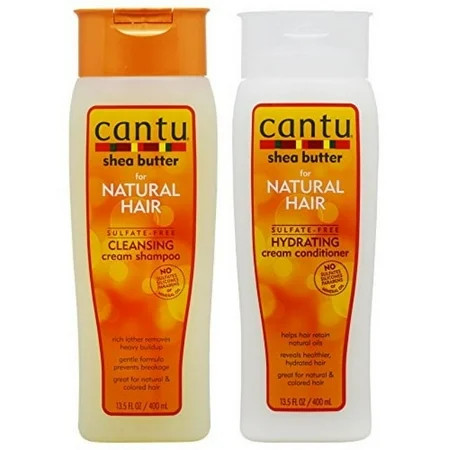 Cantu Shea Butter Cleansing Shampoo + Hydrating Conditioner 13.5oz Set | Walmart (US)