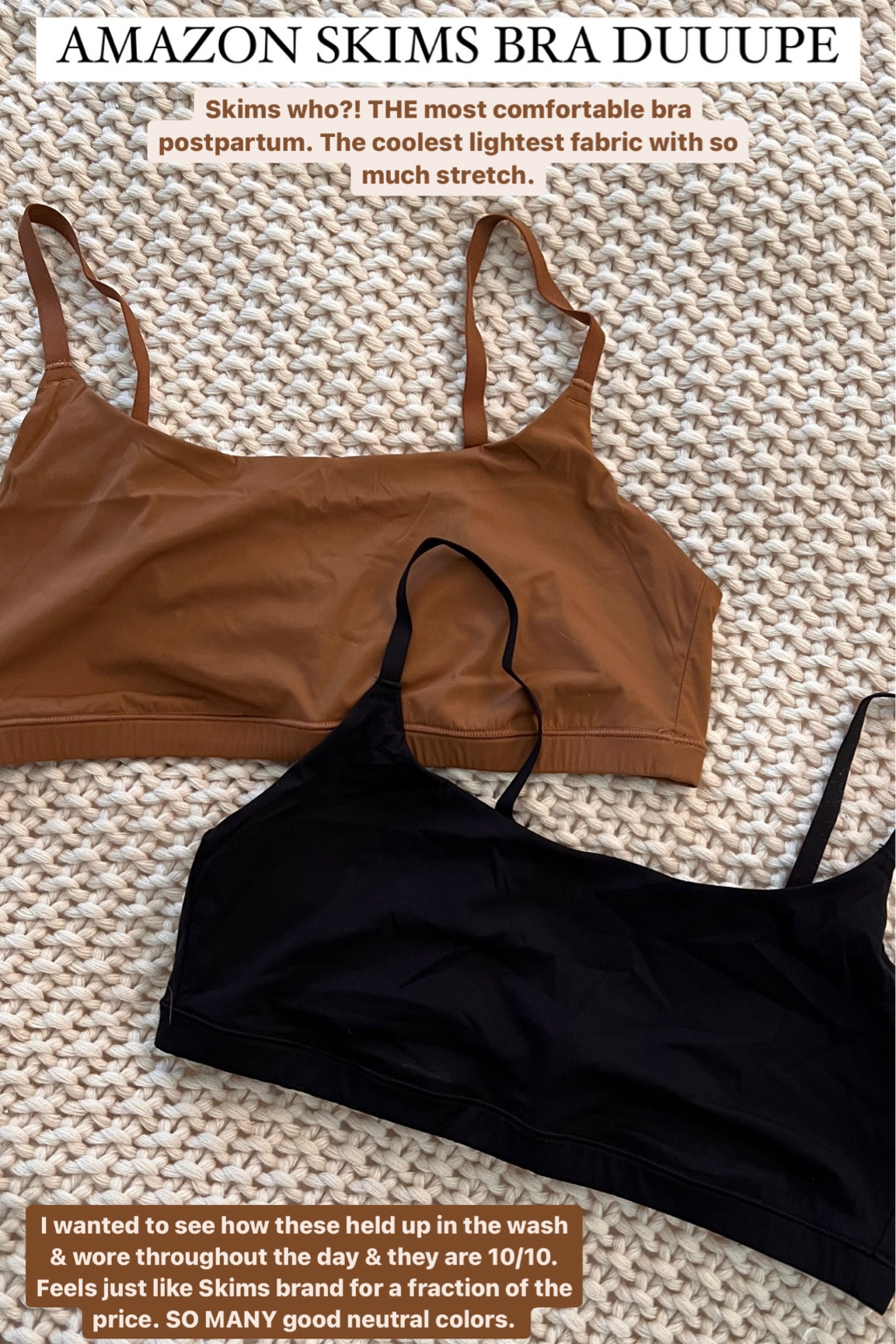 Amazon bra that feels skims bras! For a fraction of the cost . The perfect postpartum bra or lounge bra 

#LTKmidsize #LTKstyletip #LTKfindsunder50
