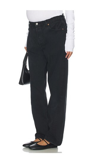 aligrace Vintage Maternity Baggy Jeans in Black. - size L | Revolve Clothing (Global)