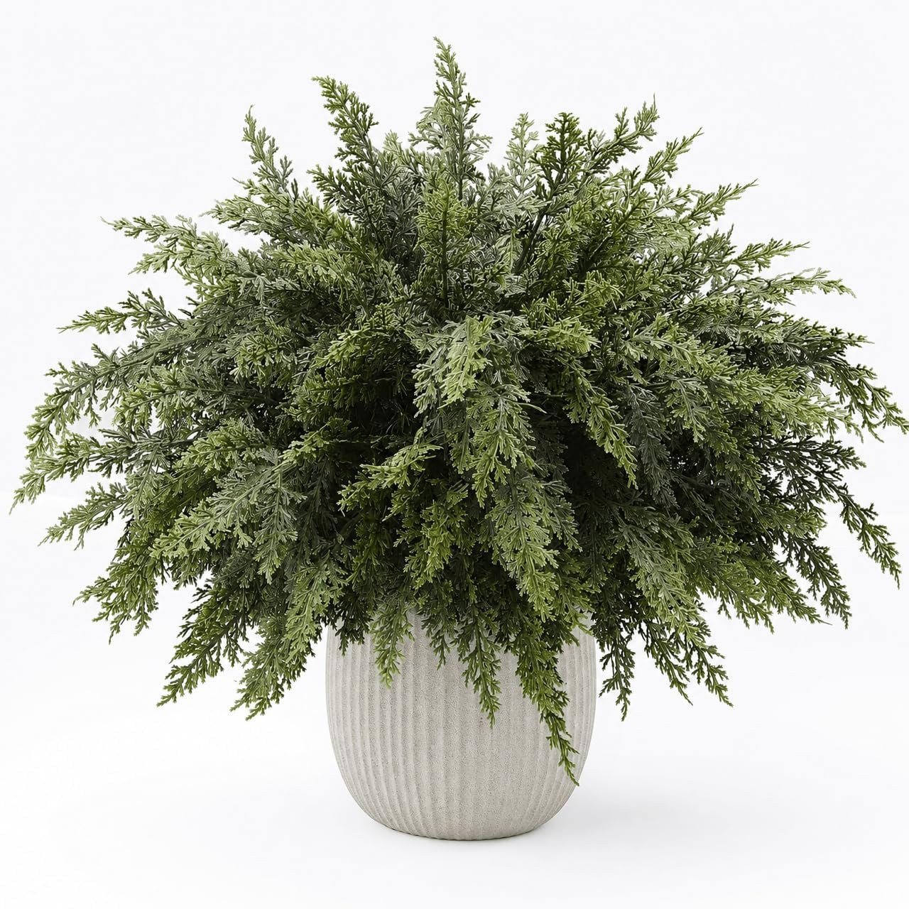 32 Pcs Artificial Lifelike Touch Christmas Cedar Branches for Vase Decor | Amazon (US)