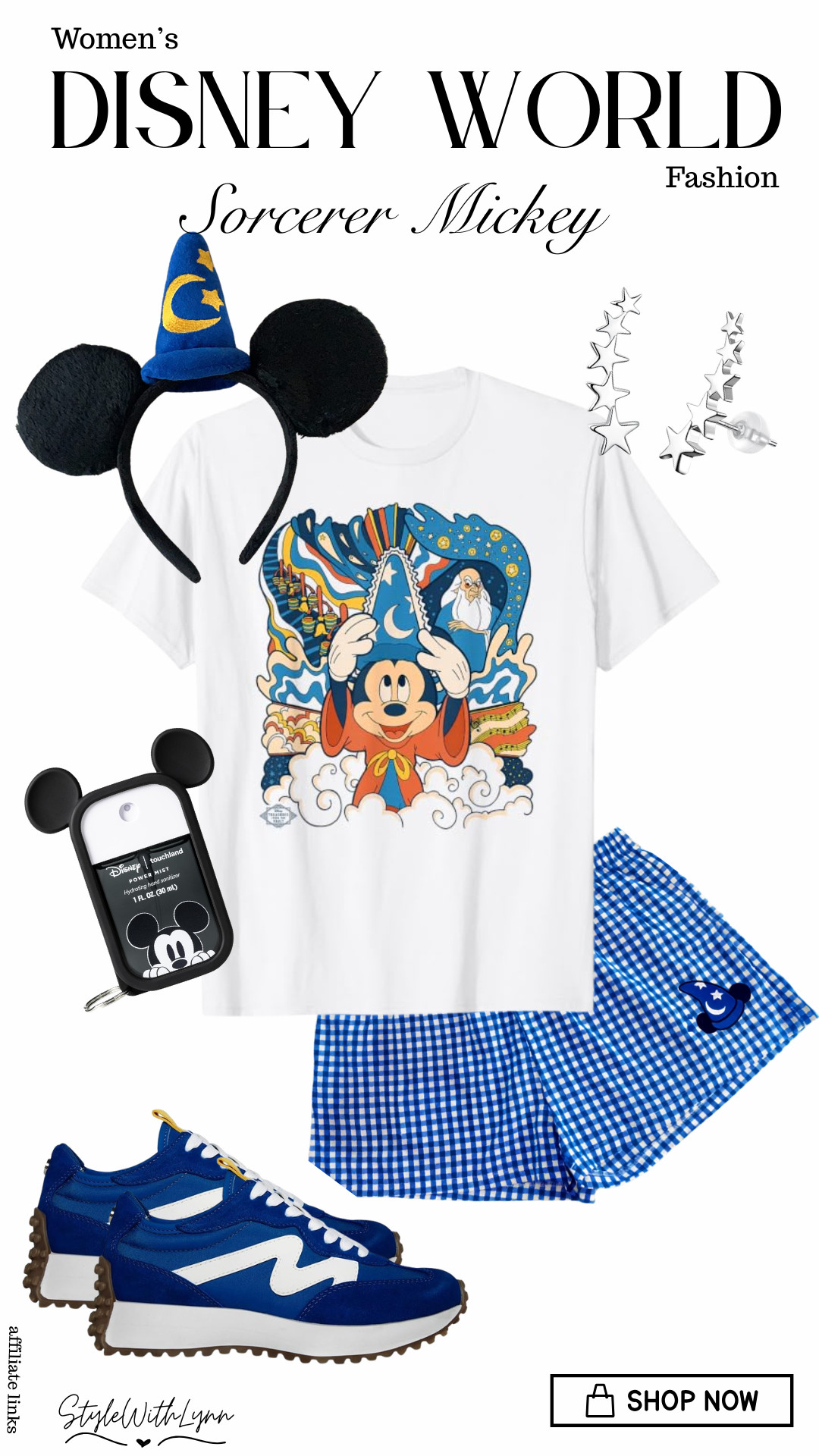 Stepping into the parks channeling Sorcerer Mickey with a magical mix of classic Disney style and all-day comfort! From the iconic wizard ears to the dreamy gingham shorts and vibrant blue sneakers, this look is perfect for park hopping, snapping castle photos, and ending the night with Fantasmic at Hollywood Studios. ✨

If you're looking for a cute Disney World outfit, Fantasia-inspired fashion, or a comfortable Disney park look for women, this magical combo is one you'll want to recreate for your next vacation.


💙 Shop this entire look and follow for more Disney outfit inspiration, park style ideas, and Disney fashion finds!

#DisneyWorld #DisneyStyle #DisneyOutfit #DisneyFashion #SorcererMickey #Fantasia #MagicKingdom #DisneyParks #DisneyAdult #DisneyMom #ParkStyle #DisneyInspired #DisneyBounding #DisneyOOTD #DisneyLooks #ThemeParkStyle #DisneyVacation #MagicalStyle 

 #LTKootd #LTKmomlife #LTKTravel