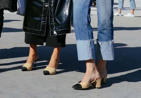 the Chanel cap-toe heel mule with a pointy toe was the must-have shoe from the spring 2017 ready-to-wear season, but I found myself dying for a pair of these recently.. after hours scouring for a real pair with zero luck, I found a great dupe! 

#LTKSeasonal #LTKunder100 #LTKstyletip