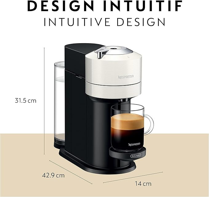 Nespresso Vertuo Next Coffee and Espresso Machine by De'Longhi, White (ENV120WCA) | Amazon (US)