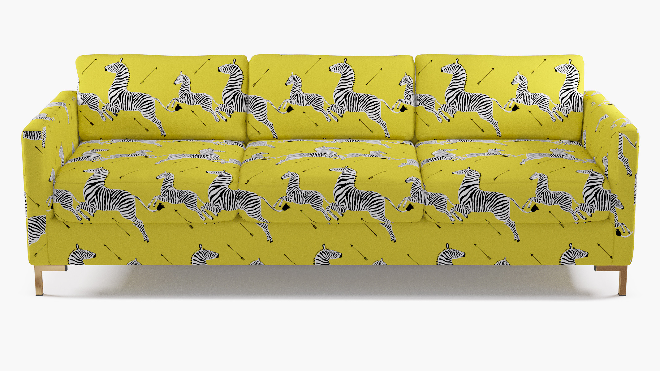 Modern Sofa | Yellow Zebra | The Inside