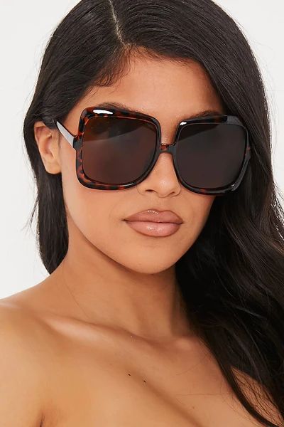 Brown Thick Frame Cat Eye Sunglasses | ISAWITFIRST UK
