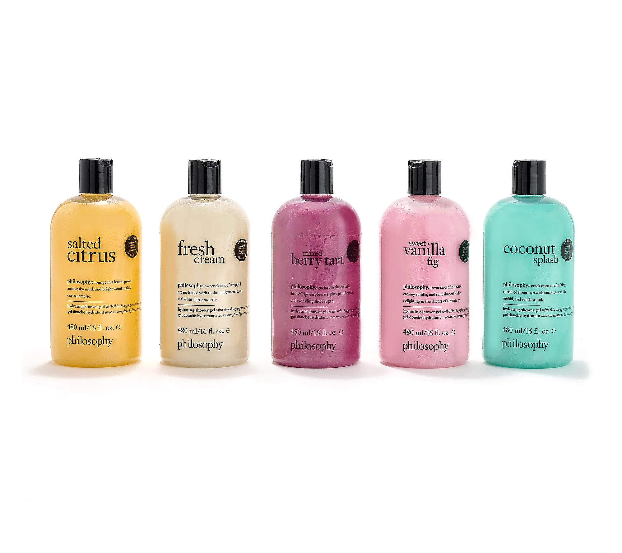 philosophy sweet escape shower gel 16oz 5pc collection | QVC