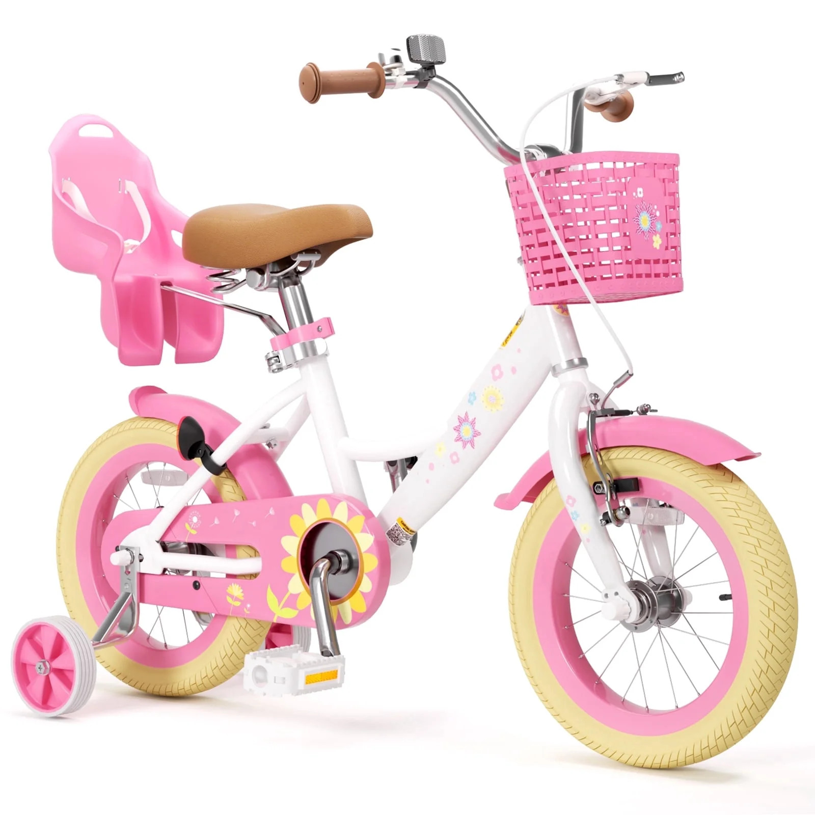 XJD 12 inch Kids Girls Bike for Ages 2-4 Years Child With Training Wheel 12" Children Bicycle Wit... | Walmart (US)