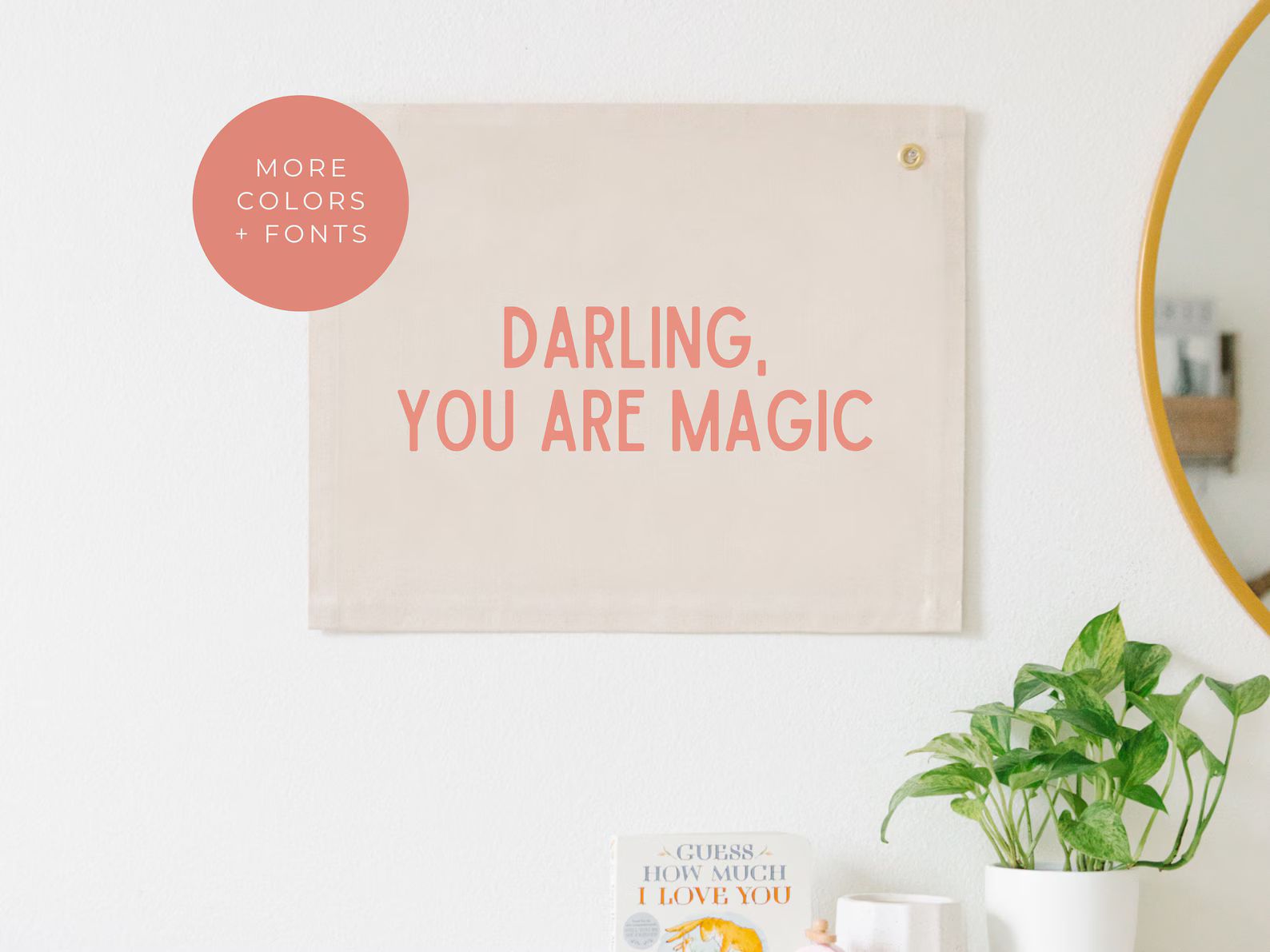 Darling You Are Magic Canvas Banner, You Are Magic Nursery Wall Decor, Girl Room Decor, Girl Nurs... | Etsy (US)