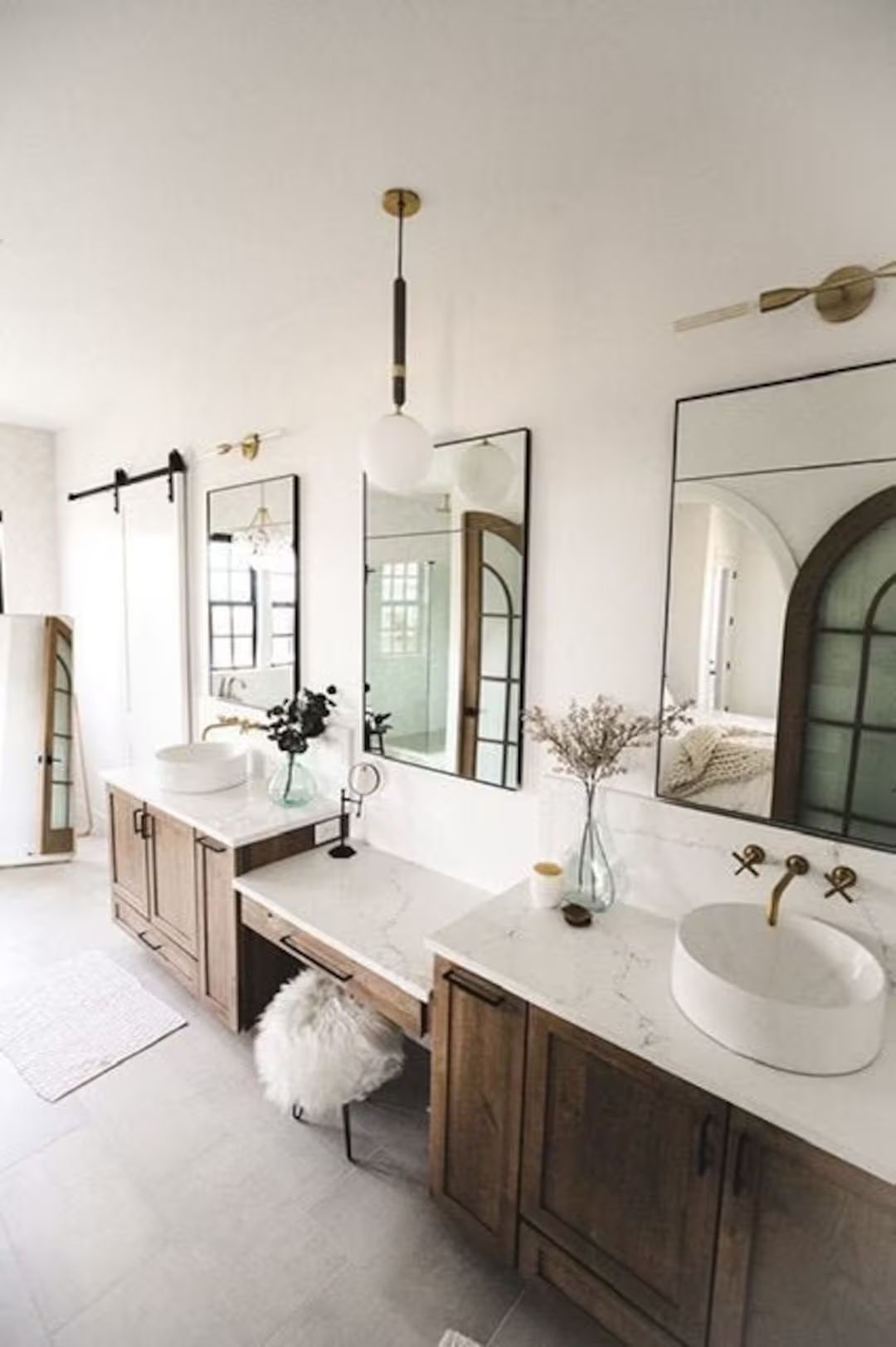 Full length Large Modern Wall Mirror Bathroom Vanity Decorative Industrial Rectangle Steel Framed... | Etsy (US)