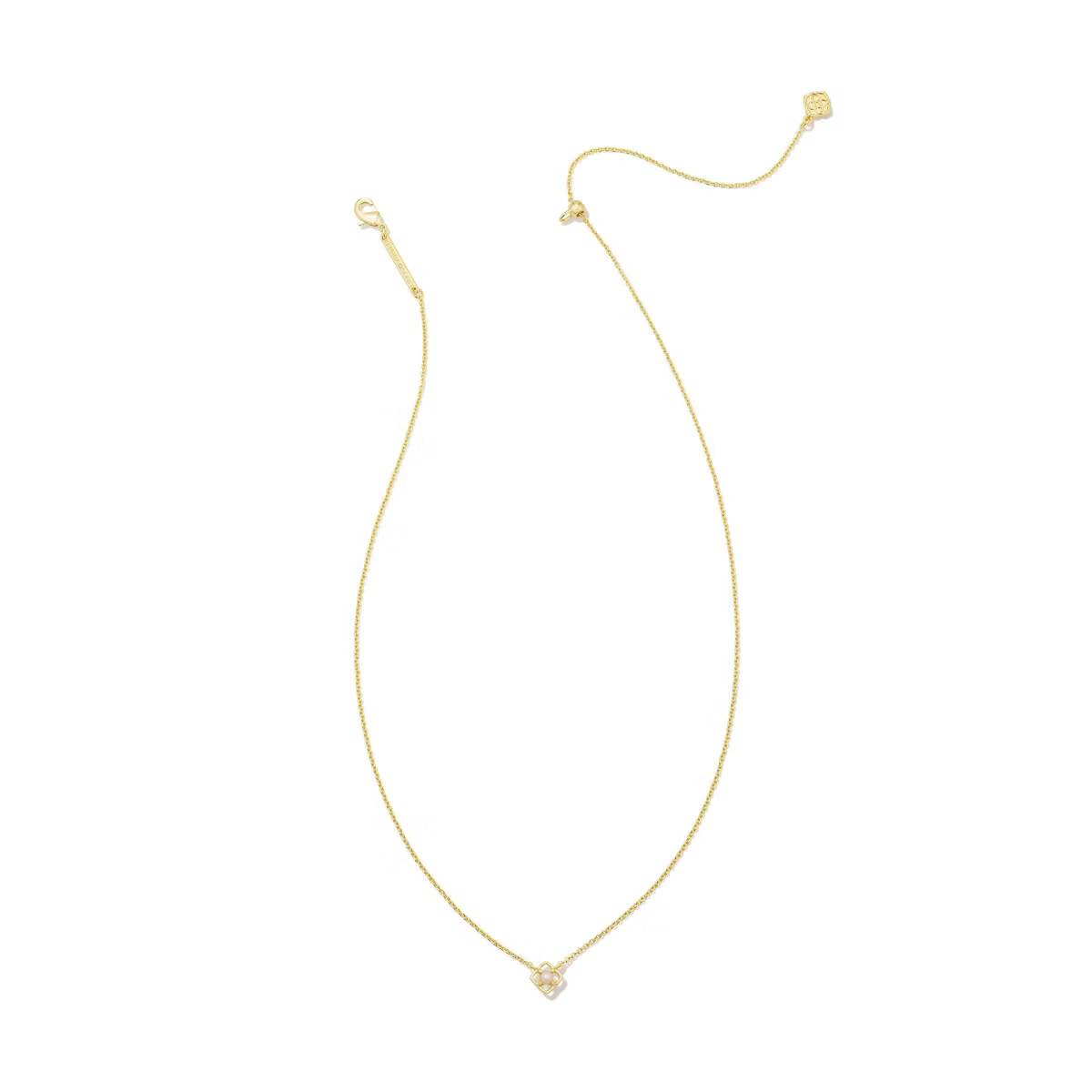 Kendra Scott Lydia Pendant Necklace - Gold/Pearl: 14K Gold Over Brass, Lobster Claw Clasp, 19" Le... | Target