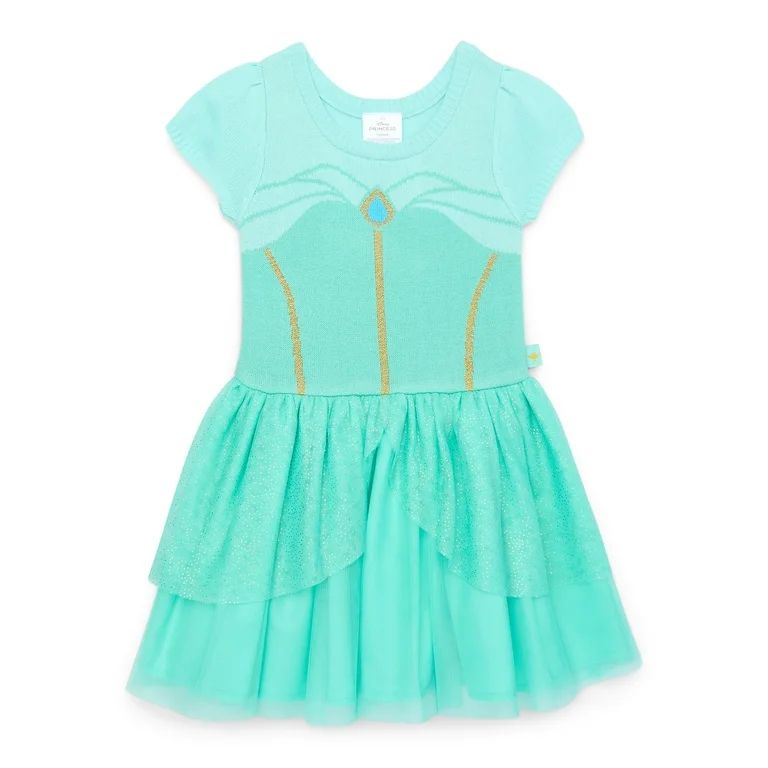 Disney Princess Toddler Girl Cosplay Jasmine Dress, Sizes 12 Months - 5T - Walmart.com | Walmart (US)