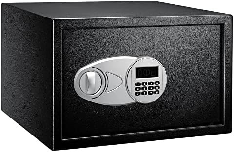 Amazon Basics Steel Security Safe with Programmable Electronic Keypad - Secure Cash, Jewelry, ID ... | Amazon (US)