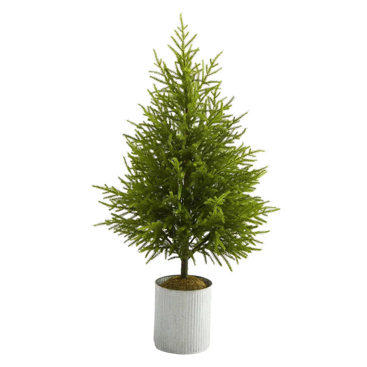 Nearly Natural 4.08-ft Norfolk Island Pine Natural Look-in Artificial Christmas Tree | Target