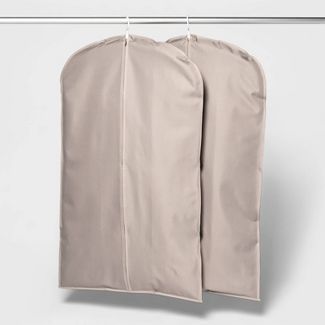 2pk Suit Protector 40" Garment Bag Gray - Room Essentials™ | Target