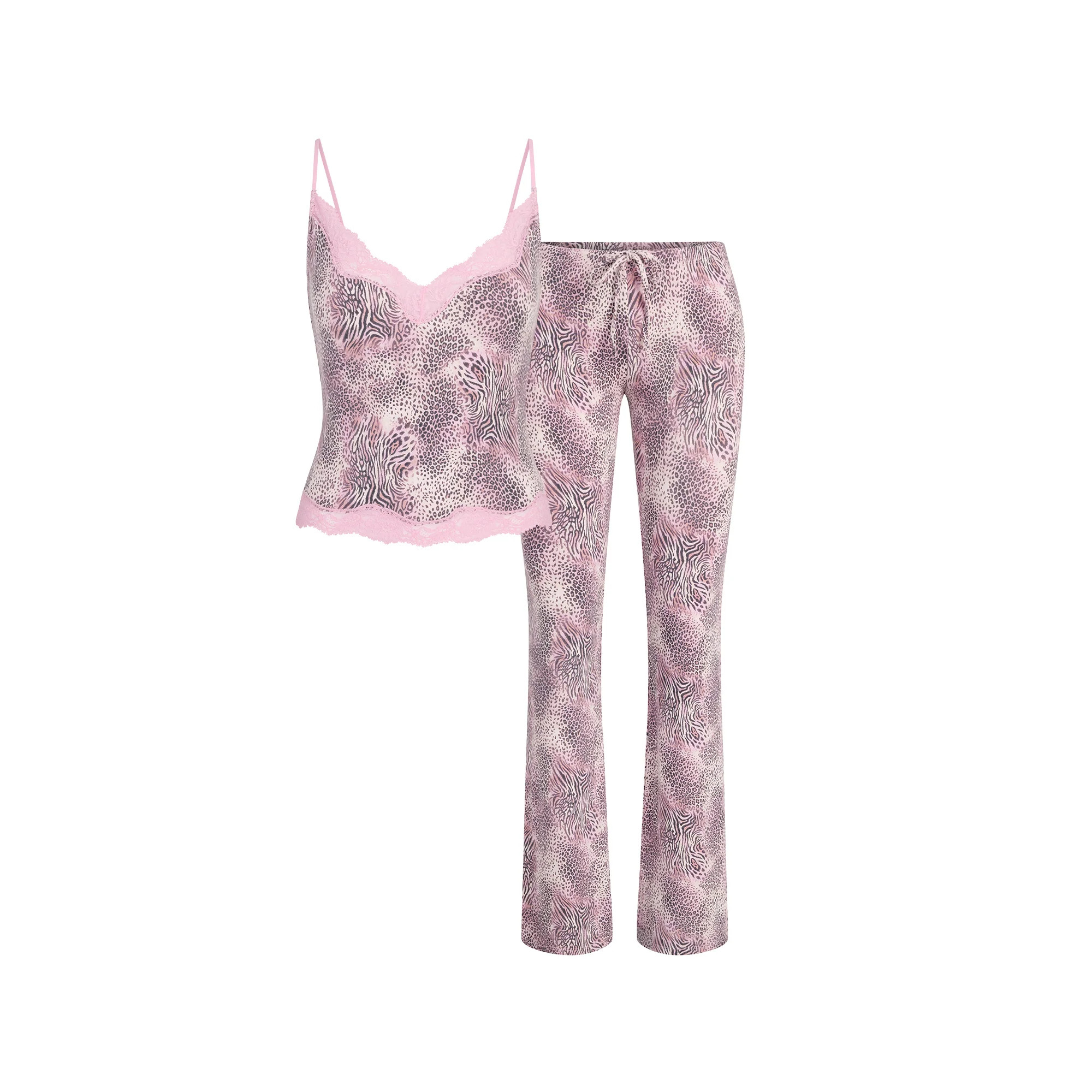 SKIMS SLEEP LACE CAMI AND PANT SET | BLOOM MINI MULTI ANIMAL | SKIMS | SKIMS (US)