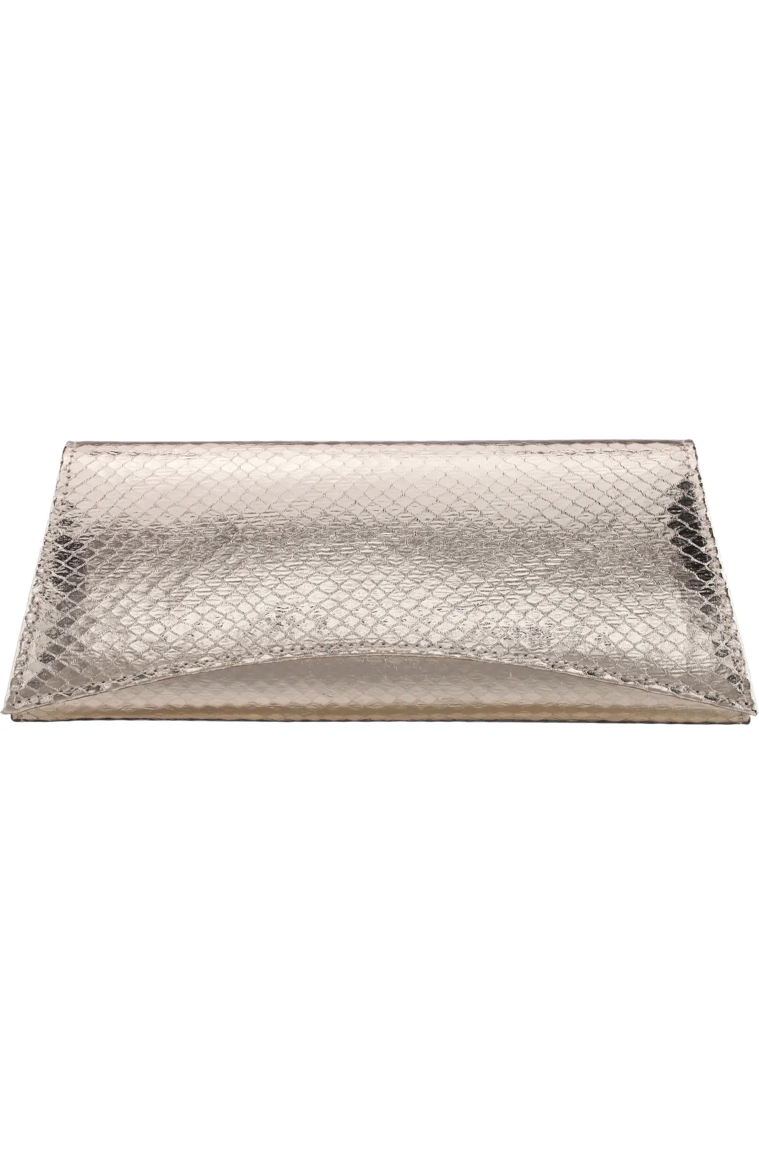 Kallie Embossed Metallic Clutch | Nordstrom