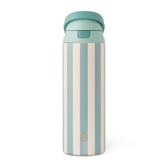 TAL 24oz Stainless Steel 2-in-1 Water Bottle with Straw and Chug Lid, Nautical | Walmart (US)