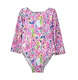 Flap Happy Baby Girl's UPF 50+ Charlie L/S Rash Guard Swimsuit, Mystic Mermaids, 7 | Amazon (US)