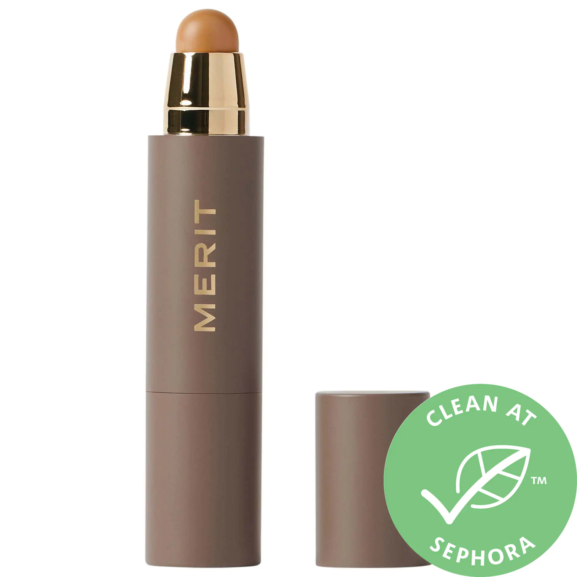 MERIT The Minimalist Perfecting Complexion Foundation and Concealer Stick Suede 0.23 oz / 6.5 g | Sephora (US)
