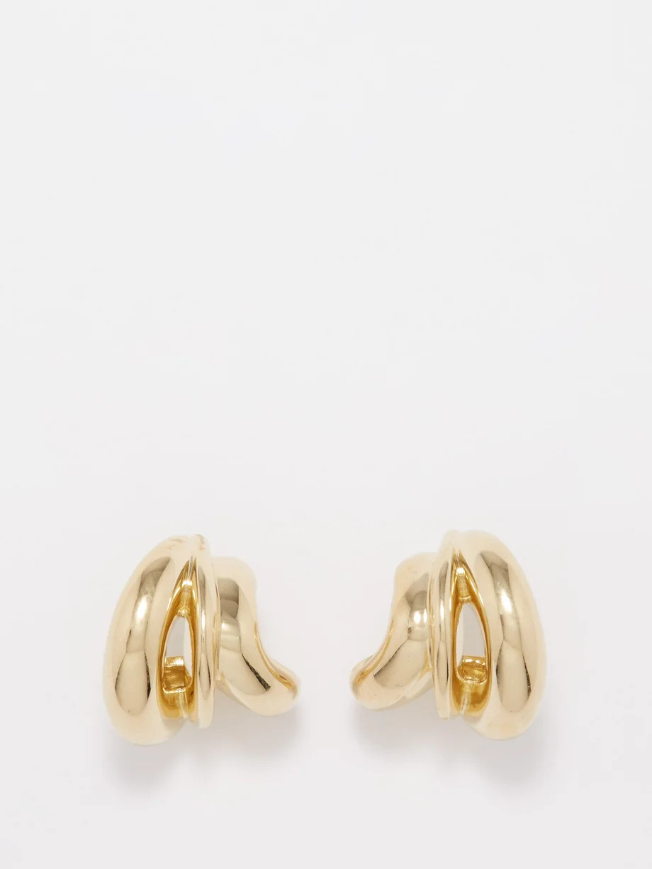 14kt gold-plated hoop earrings | Completedworks | Matches (US)
