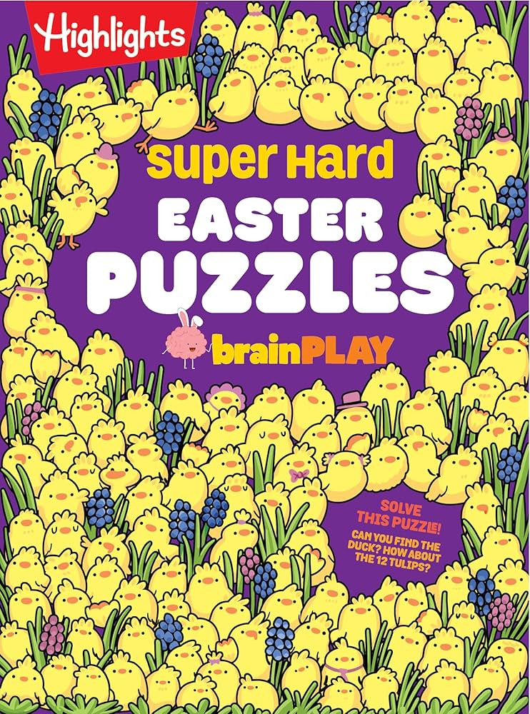 Super Hard Easter Puzzles brainPLAY: Easter Puzzle and Activity Book with Over 75 Brain-Teasing M... | Amazon (US)