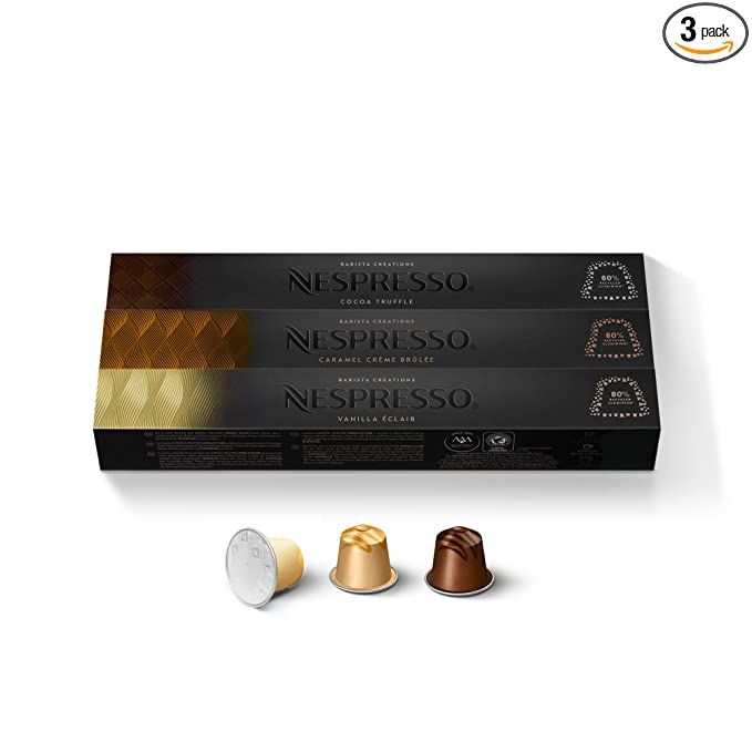 Nespresso Capsules OriginalLine, Barista Flavored Pack, Mild Roast Espresso Coffee, 30 Count Espr... | Amazon (US)