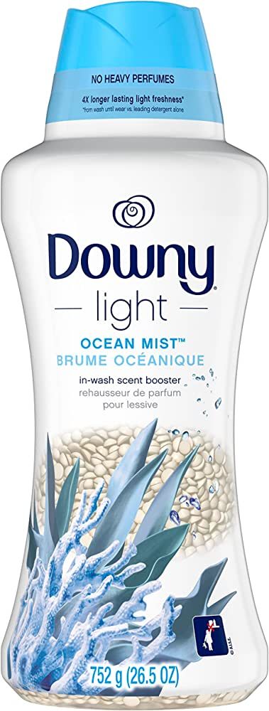 Downy Light Laundry Scent Booster Beads for Washer, Ocean Mist, 26.5 oz, with No Heavy Perfumes, Use | Amazon (US)