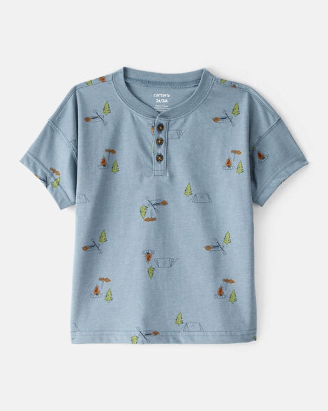 Toddler Boy Camping Short-Sleeve Tee - Blue | Carter's Inc
