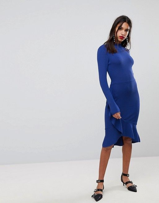 Y.A.S Knitted Dress With Frill Detail | ASOS US