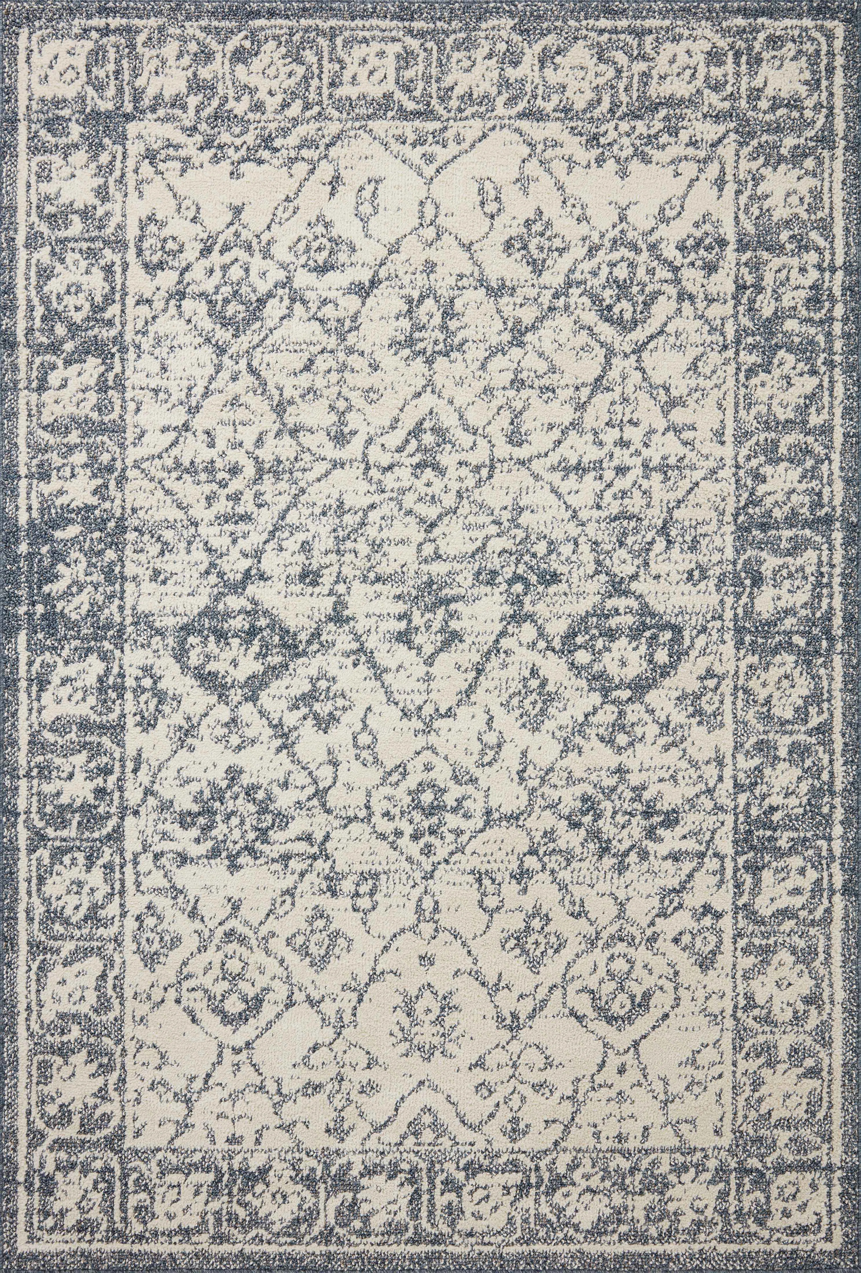 Magnolia Home by Joanna Gaines Gigi Ivory / Blue Area Rug | Wayfair North America