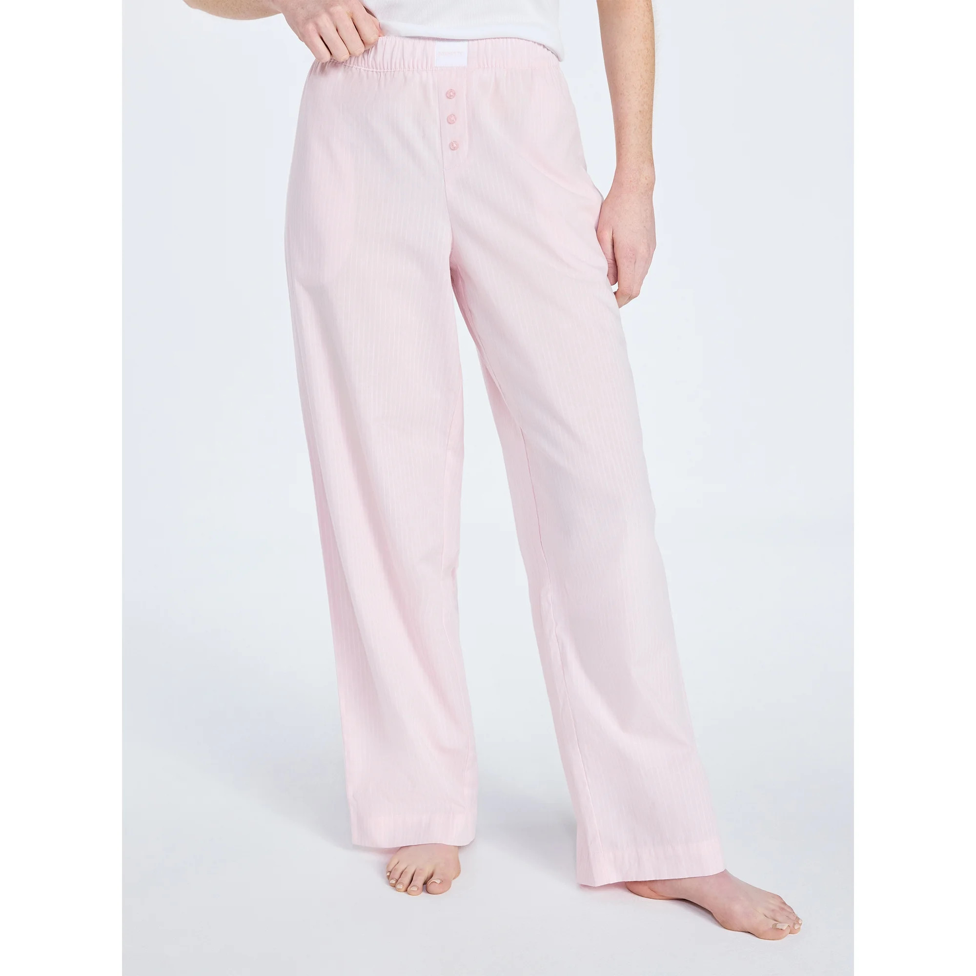 Joyspun Women's Poplin Sleep Pants, 30'' Inseam, Sizes XS-3X | Walmart (US)