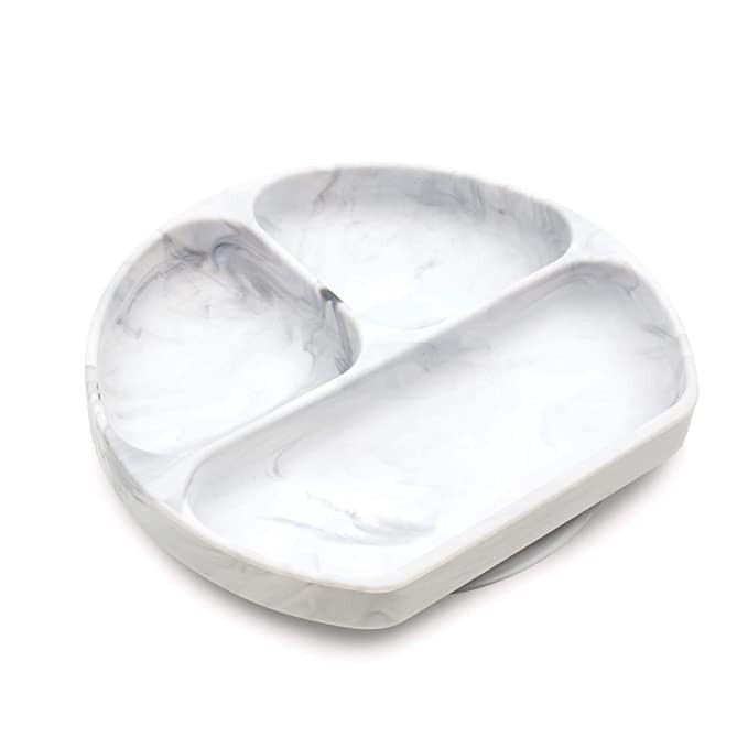 Bumkins Silicone Grip Dish, Suction Plate, Divided Plate, Baby Toddler Plate, BPA Free, Microwave... | Amazon (US)
