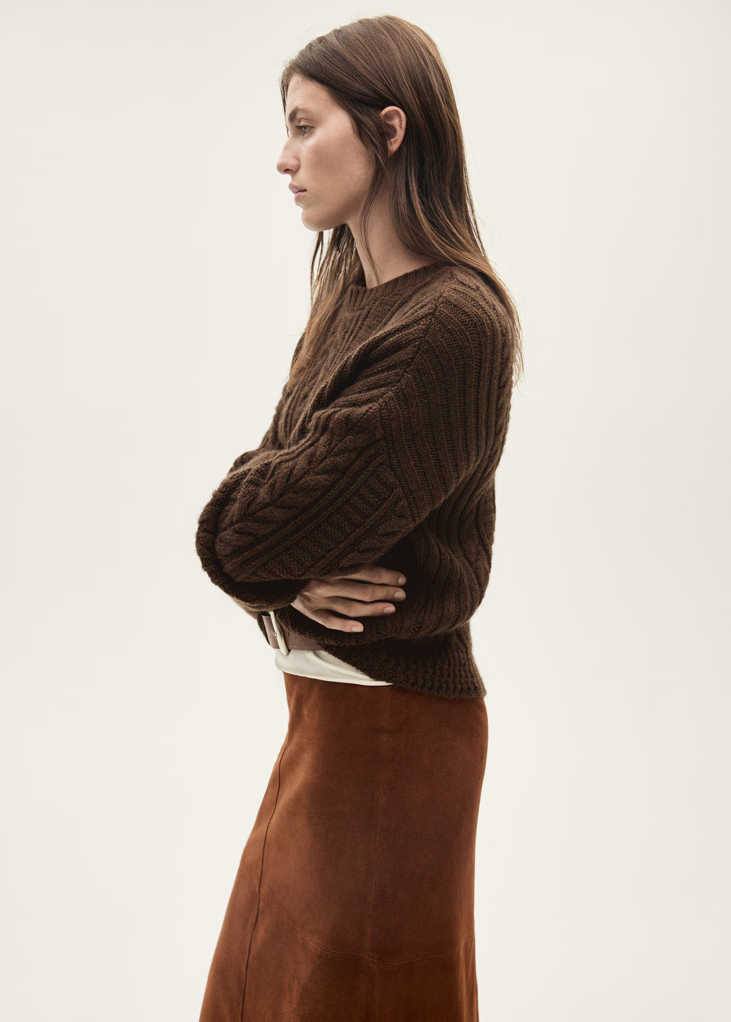 Round-neck braided sweater - Women | MANGO USA | Mango (US/MX/AU)