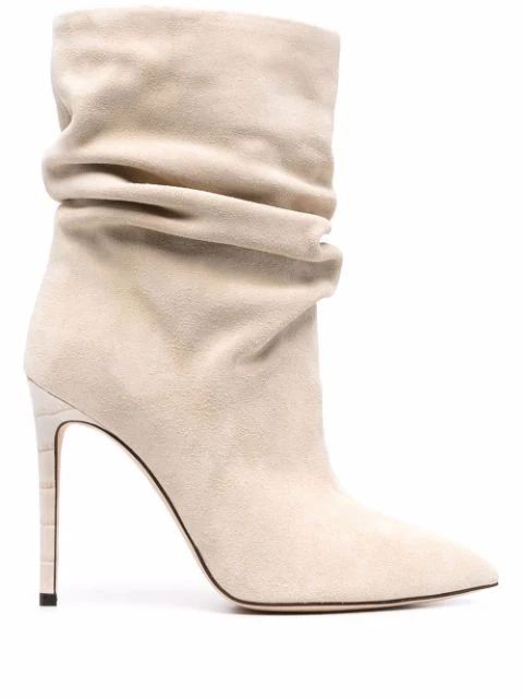 Paris Texas Slouchy Suede Boots - Farfetch | Farfetch Global