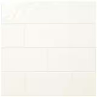 LuxeCraft White 4 in. x 8 in. Glazed Ceramic Subway Wall Tile (10.5 sq. ft./case) | The Home Depot