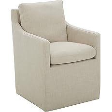 Amazon Brand – Stone & Beam Vivianne Modern Upholstered Dining Chair with Casters, 24.4"W, Line... | Amazon (US)