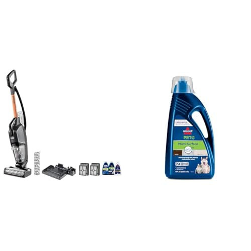 Bundle of BISSELL® CrossWave® HydroSteam™ Wet Dry Vac, Multi-Purpose Vacuum, Wash, and Steam, 35151 + BISSELL Multi-Surface Pet Formula with Febreze Freshness for Crosswave (80 oz), 2295L | Amazon (US)