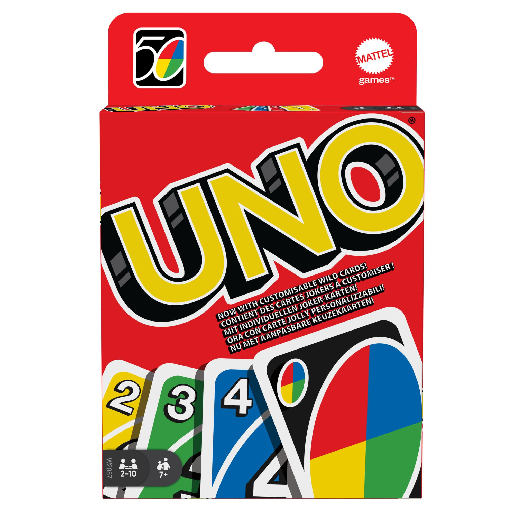Mattel Games UNO Age 7+, Classic Card Game for Kids and Adults for Family Game Night, Use as a Tr... | Amazon (UK)