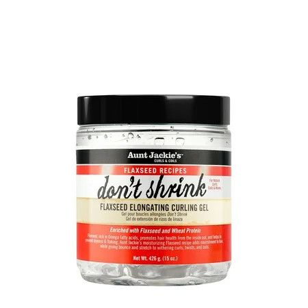 Aunt Jackie’s Curls & Coils Don’t Shrink Flaxseed Elongating Curling Gel 18 oz. Female | Walmart (US)