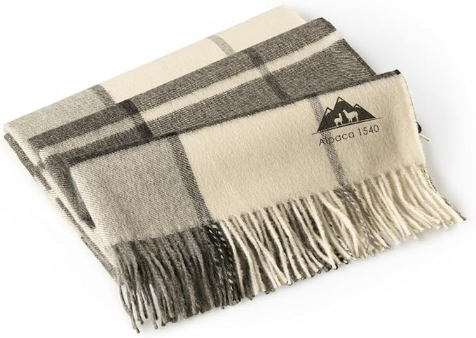 Alpaca Blanket – Soft, Luxurious Lightweight Baby Alpaca Wool Blanket – 71” x 51” – Hyp... | Amazon (US)