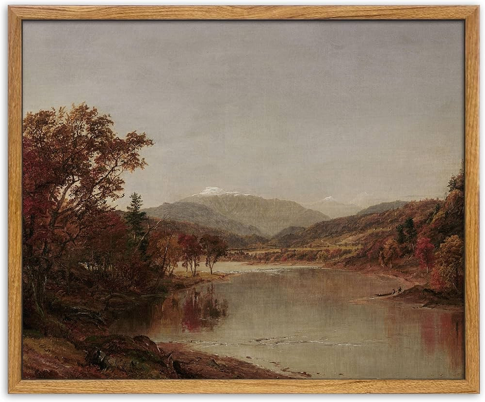 UPWOIGH Framed Wall Art,Autumn Landscape Painting,Vintage Rustic Country Decor for Farmhouse & Co... | Amazon (CA)