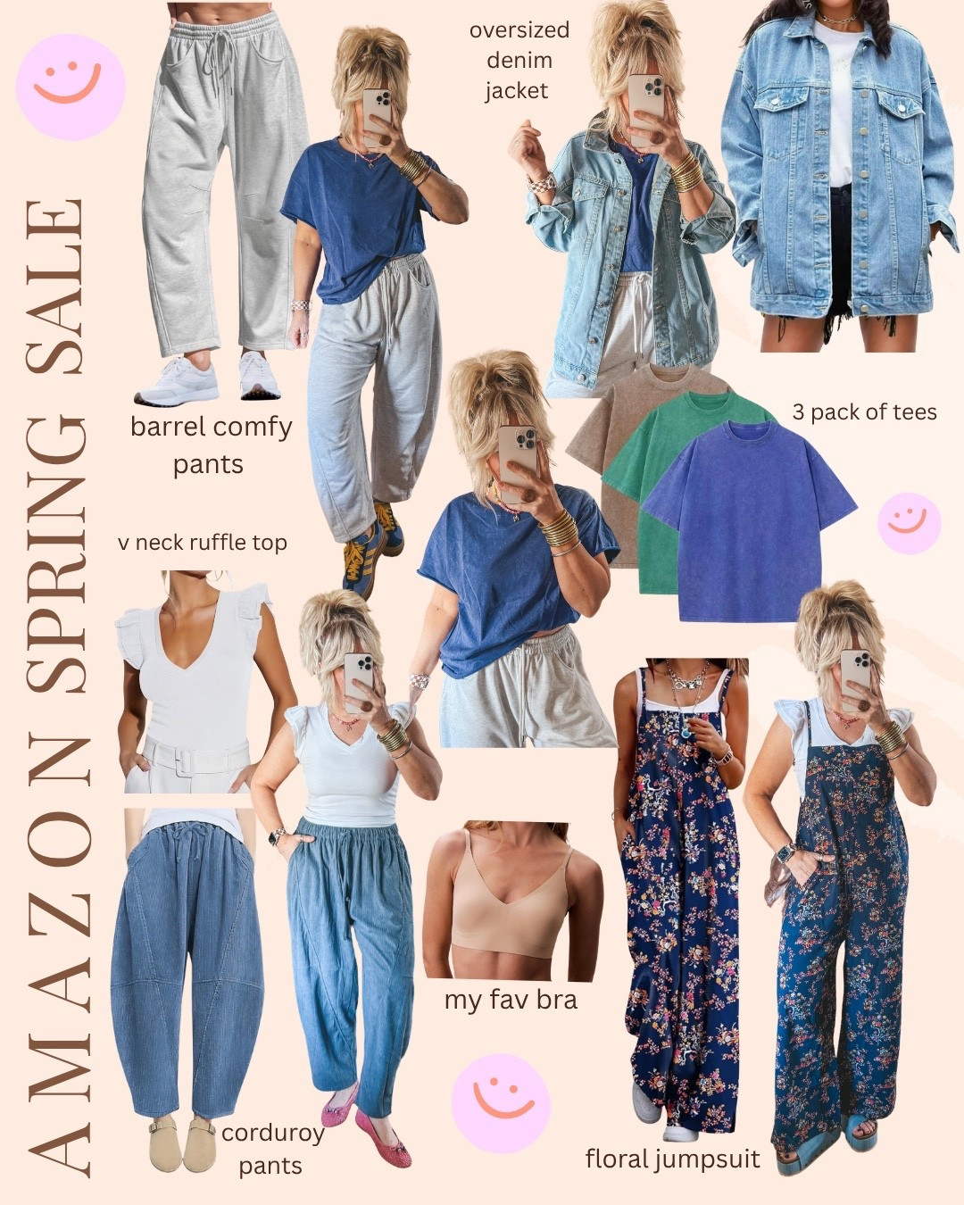 Amazon Spring Sale 🌼
Everything is a medium but the tees and they are a large.  
@amazon #ad #founditonamazon 


#LTKOver40 #LTKSaleAlert