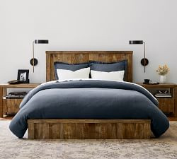 European Flax Linen Waffle Duvet Cover | Pottery Barn (US)