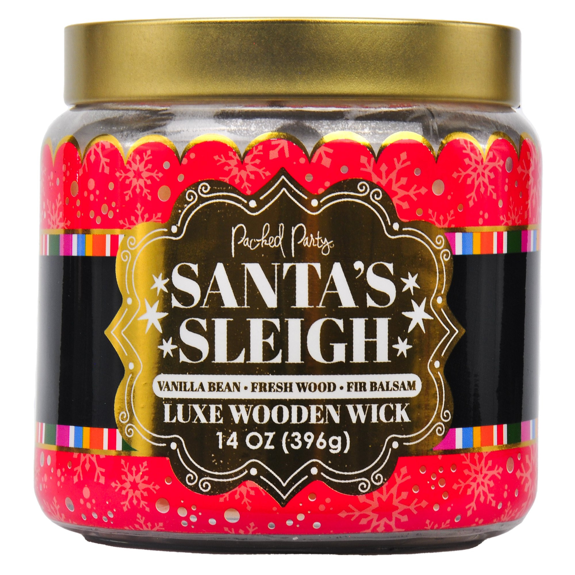 Packed Party Wrap 2 Wick Santa's Sleigh Candle, 14 Ounce - Walmart.com | Walmart (US)