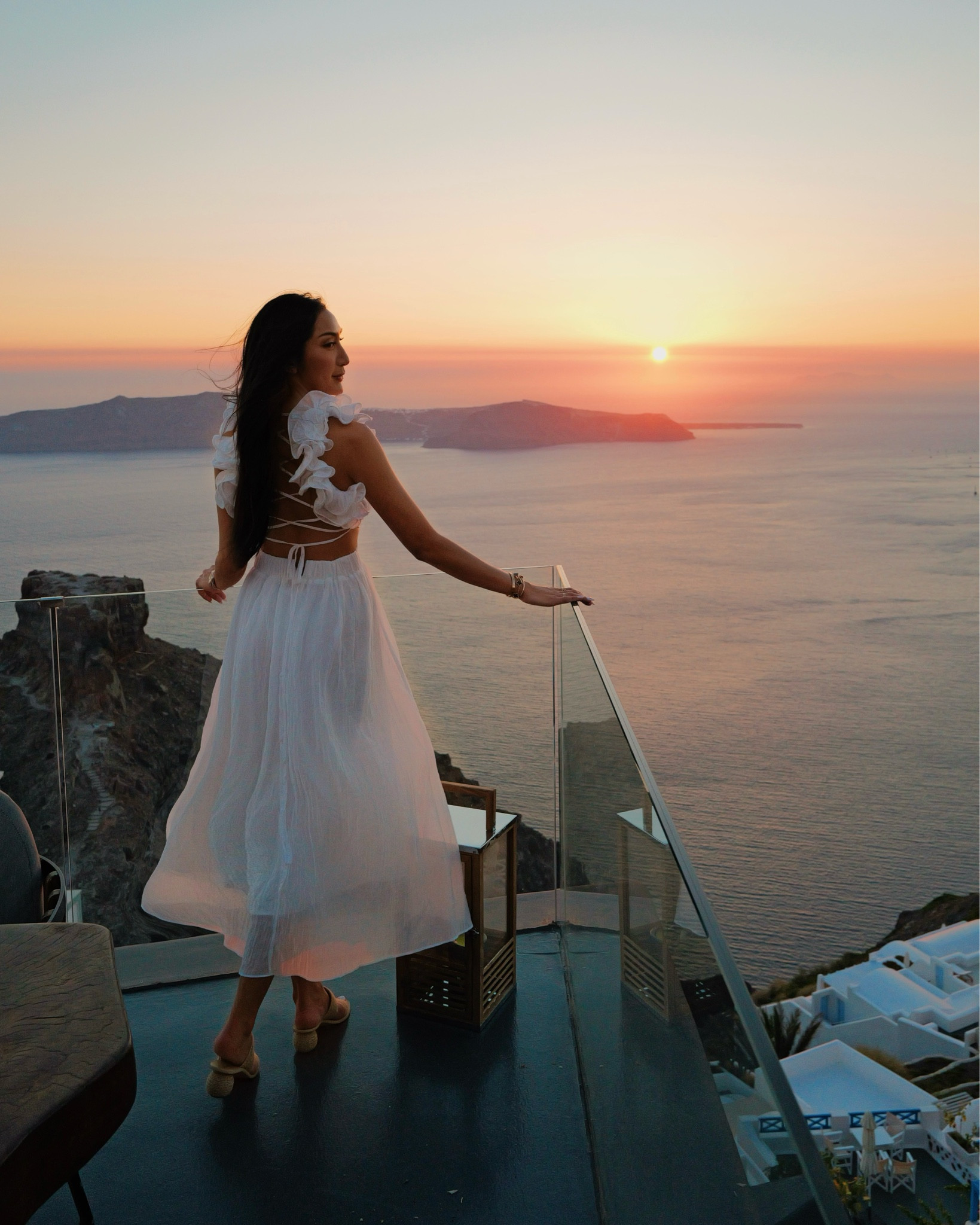 Sunset dinner 🌅🧡🫶 #SantoriniOutfit #MaxiDress 

#LTKStyleTip #LTKSeasonal #LTKTravel