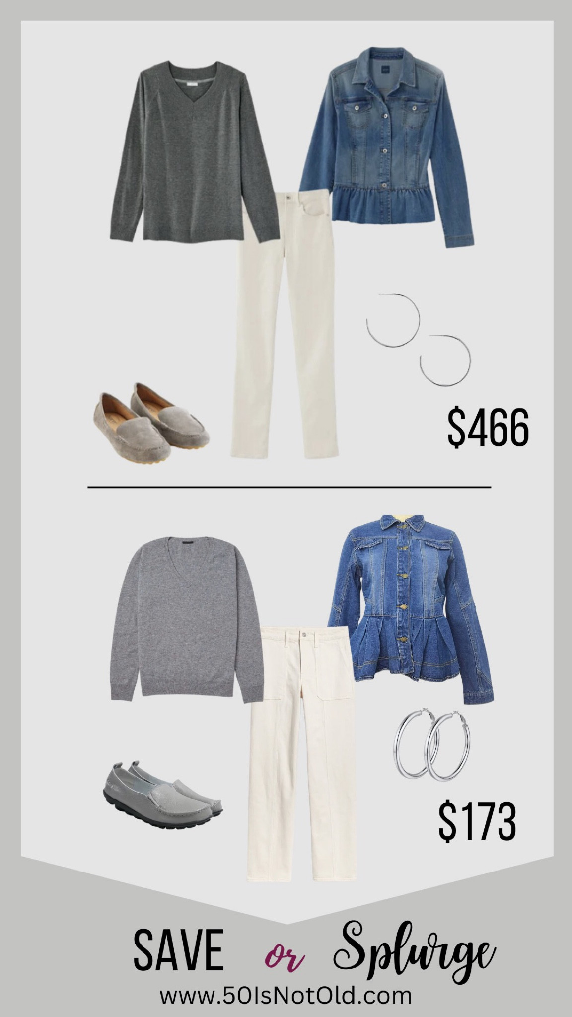 Save VS Splurge | Affordable Fashion | Denim Jacket | Women Over 50 | Office Outfits 

#LTKworkwear #LTKstyletip #LTKunder100