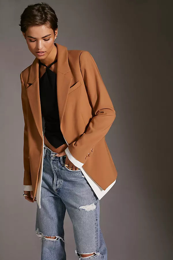 Favorite Daughter Kelly Blazer By Favorite Daughter in Orange Size M | Anthropologie (US)